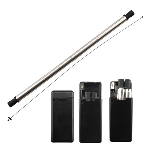 Black Foldable Metal Straws
